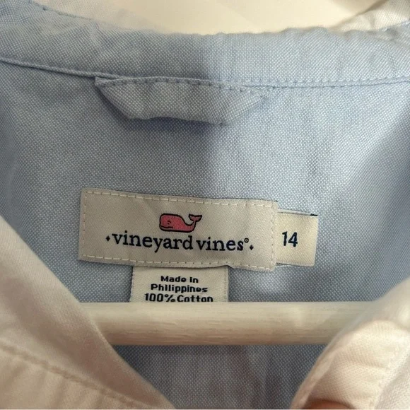 Vineyard Vines Women’s Color block Chillmark Relaxed Oxford Button Down Shirt 14 - Picture 4 of 7
